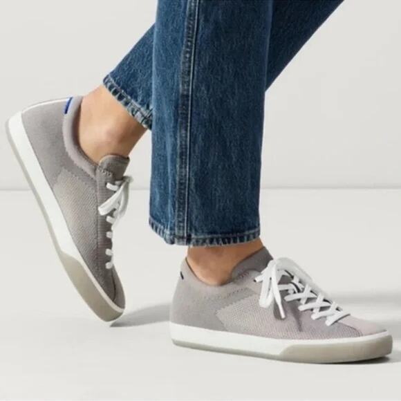 Rothy’s The‎ Lace Up Sneaker in Storm Grey Women’s Size 10 - Picture 1 of 11